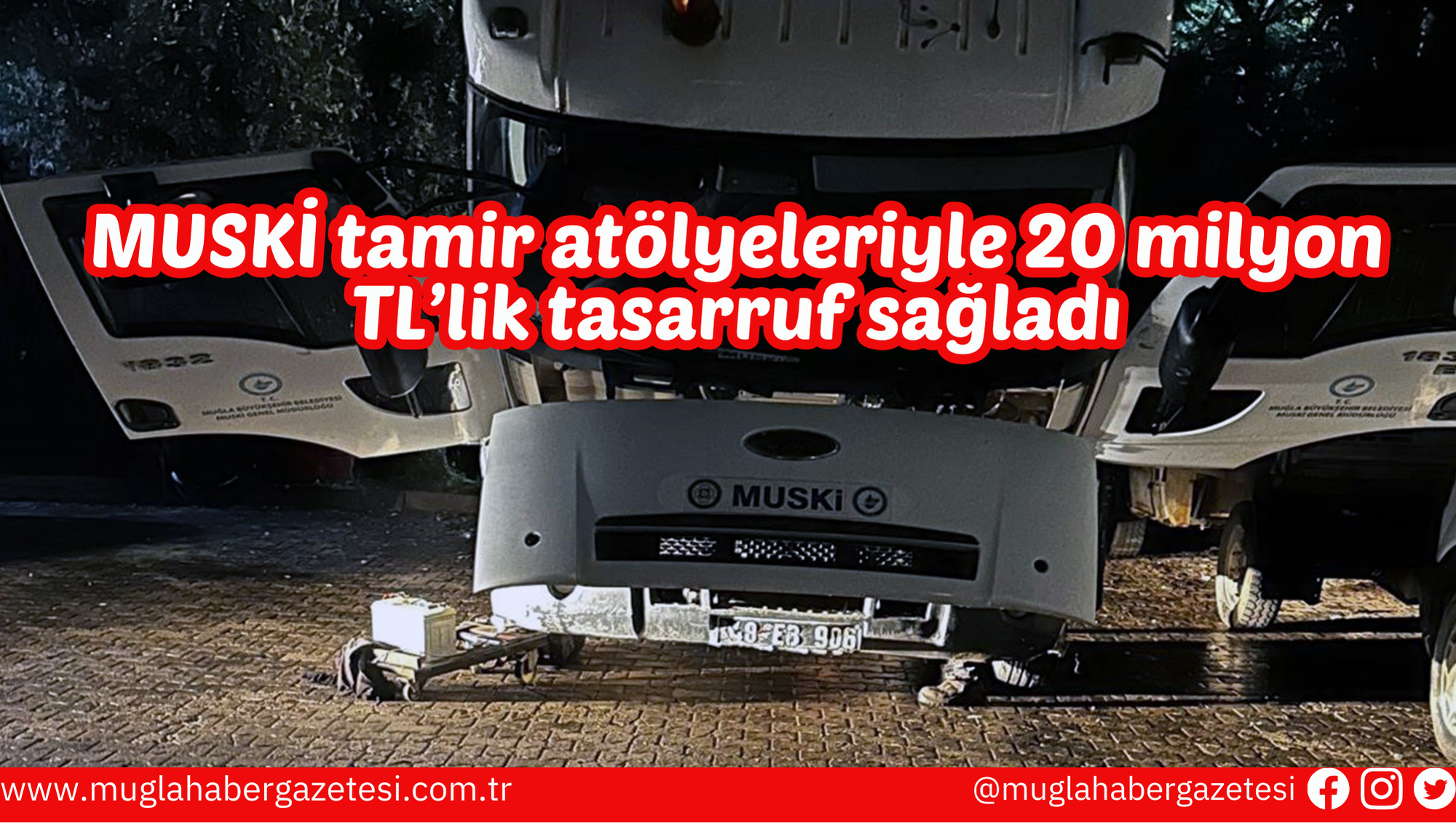 MUSKİ tamir atölyeleriyle 20 milyon TL’lik tasarruf sağladı