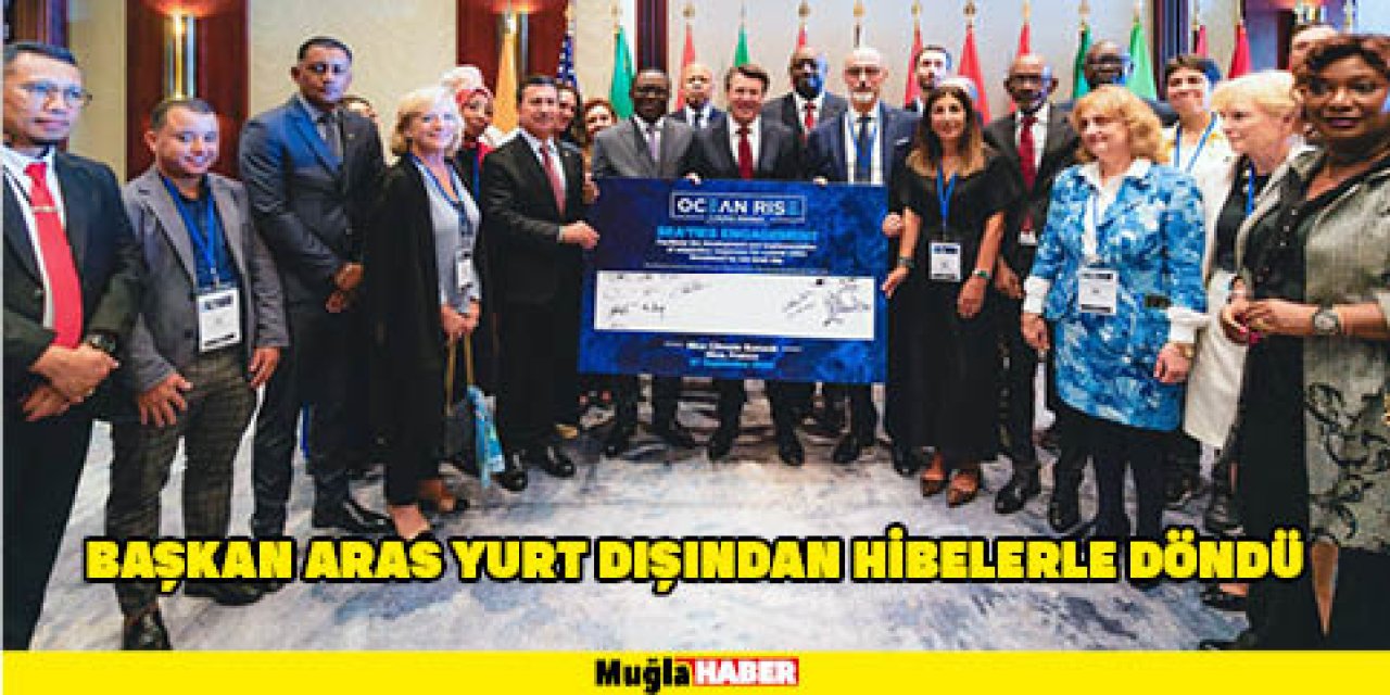 BAŞKAN ARAS YURT DIŞINDAN HİBELERLE DÖNDÜ