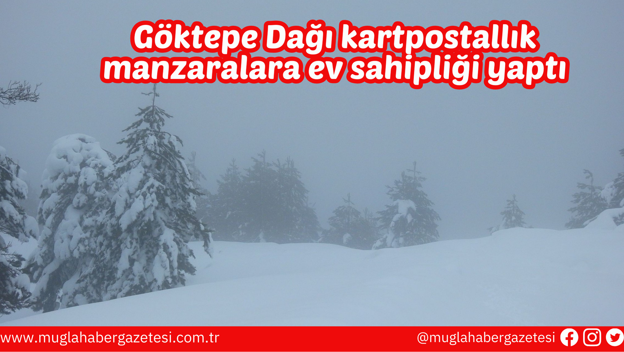 Göktepe Dağı kartpostallık manzaralara ev sahipliği yaptı