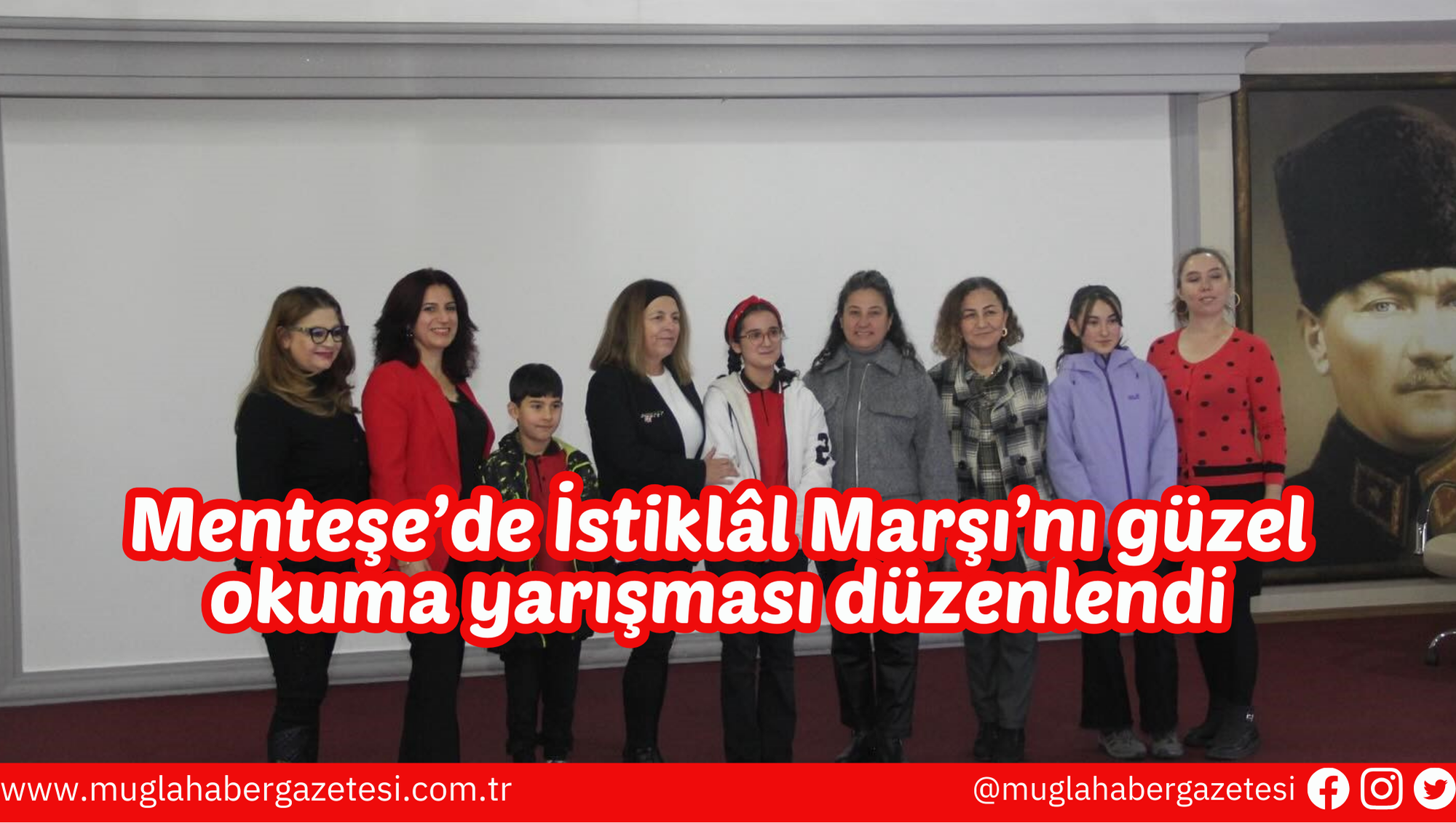 Menteşe’de İstiklâl Marşı’nı güzel okuma yarışması düzenlendi