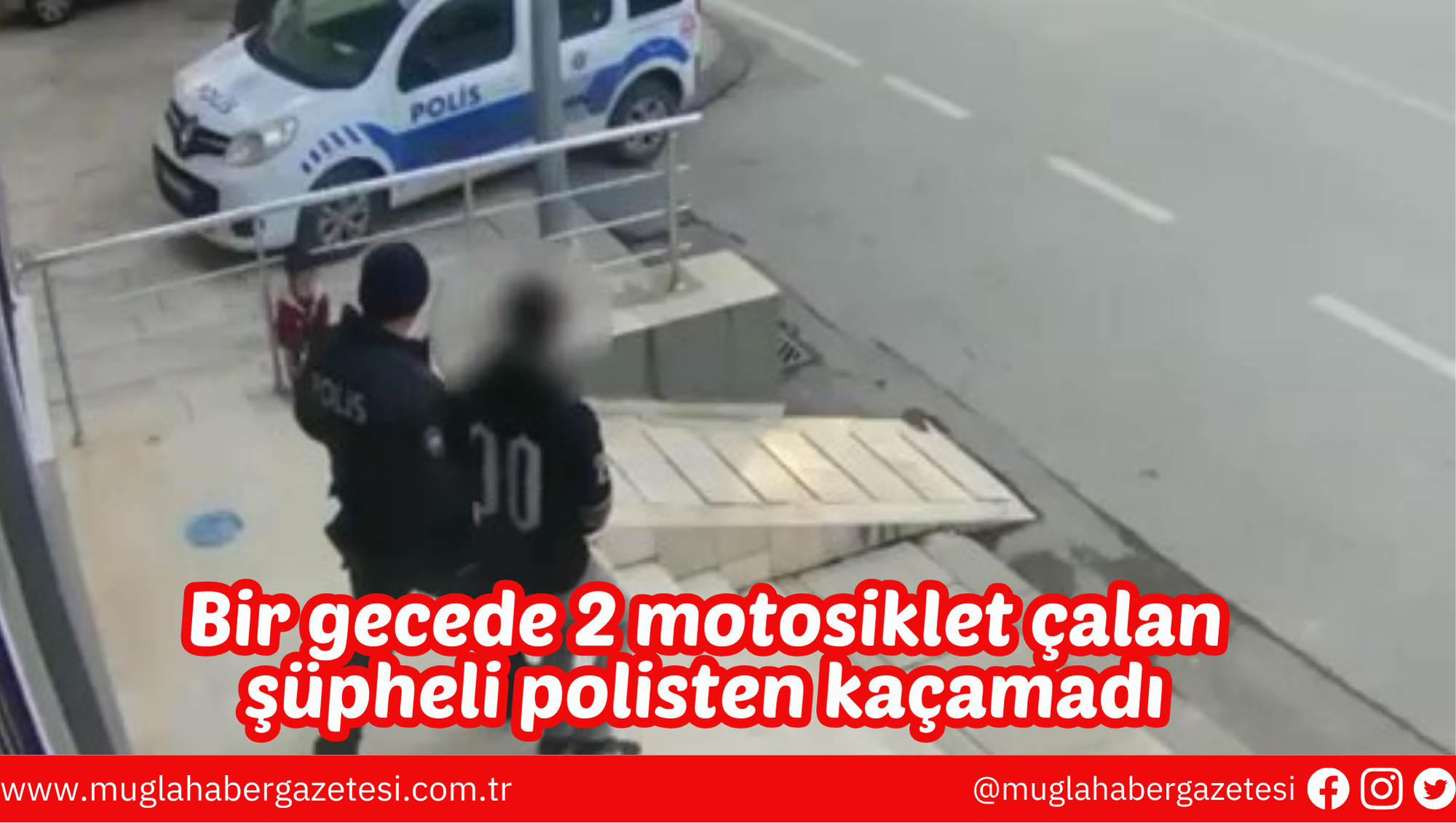 Bir gecede 2 motosiklet çalan şüpheli polisten kaçamadı