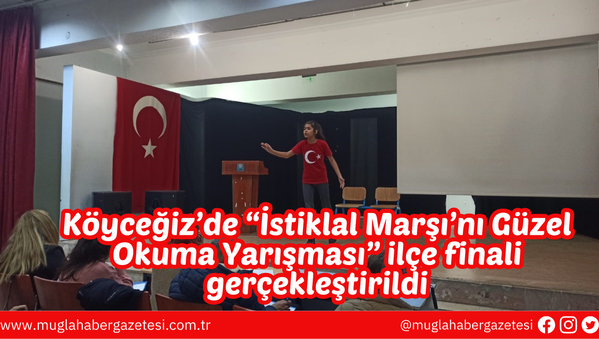 Köyceğiz’de “İstiklal Marşı’nı Güzel Okuma Yarışması” ilçe finali gerçekleştirildi