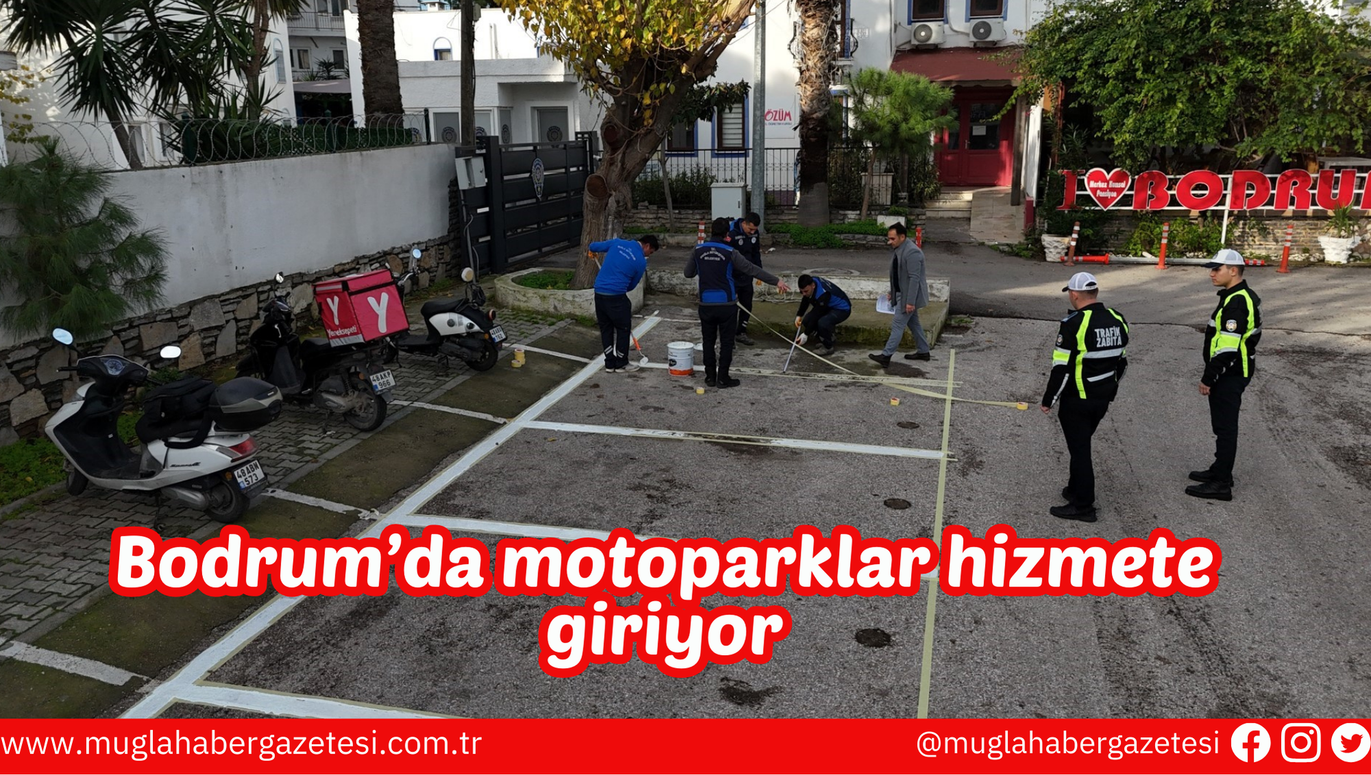 Bodrum’da motoparklar hizmete giriyor