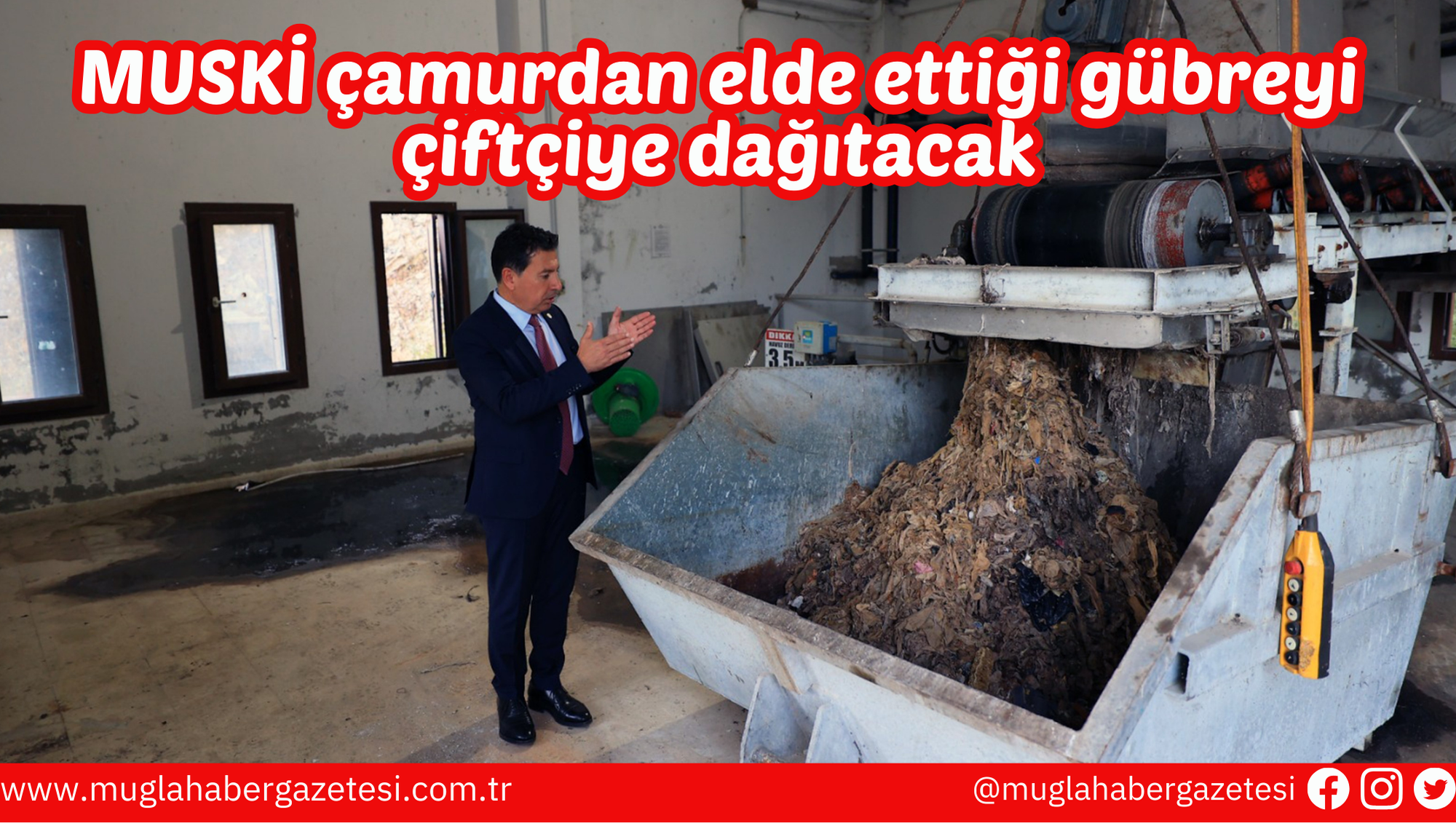 MUSKİ çamurdan elde ettiği gübreyi çiftçiye dağıtacak