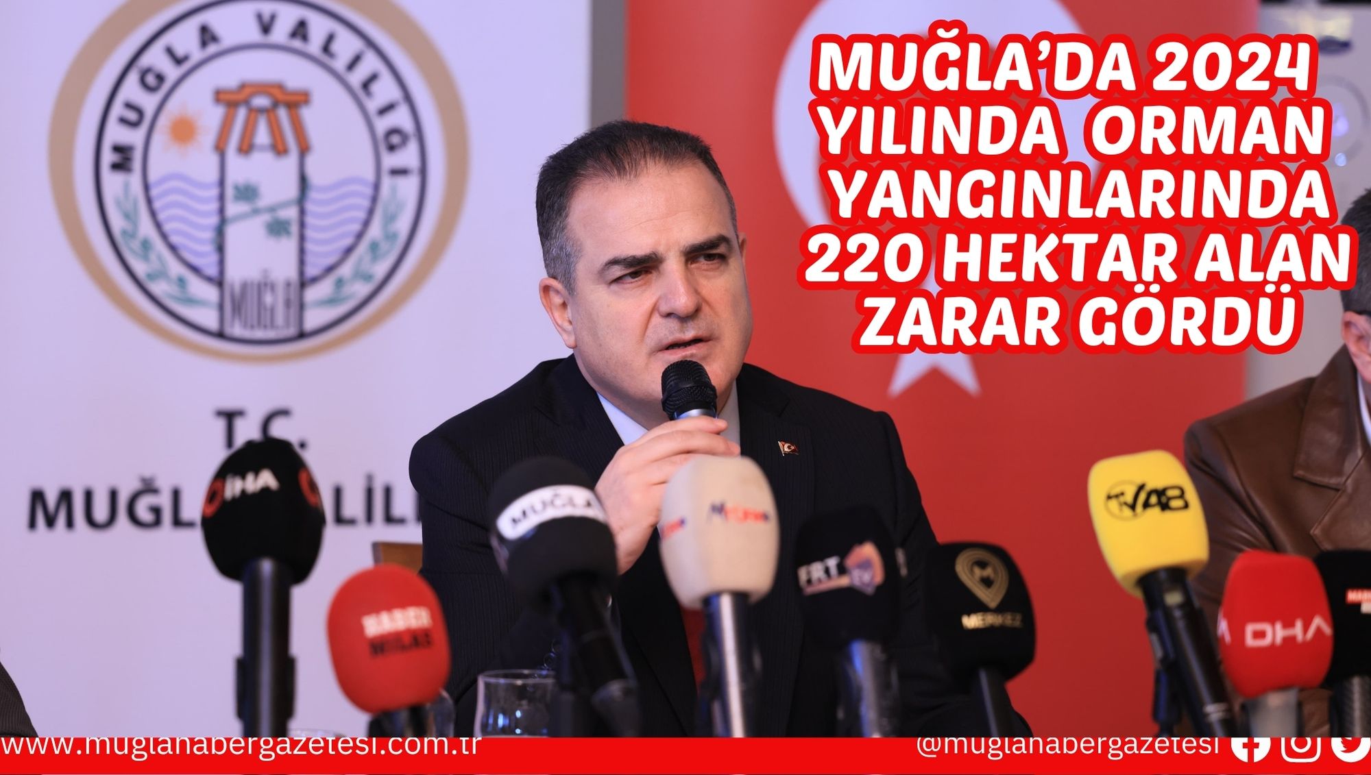 MUĞLA’DA 2024 YILINDA ORMAN YANGINLARINDA 220 HEKTAR ALAN ZARAR GÖRDÜ