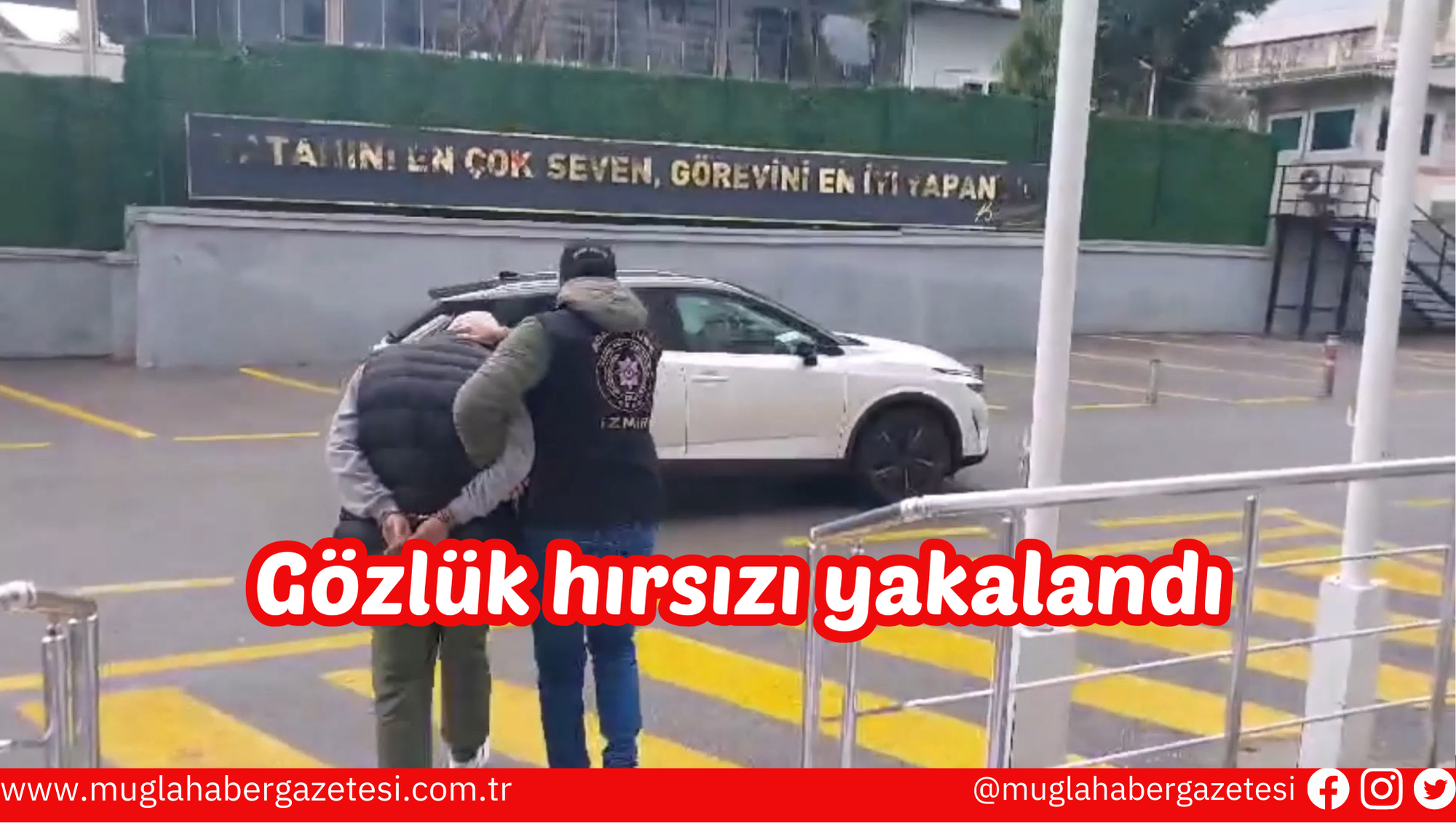 Gözlük hırsızı yakalandı