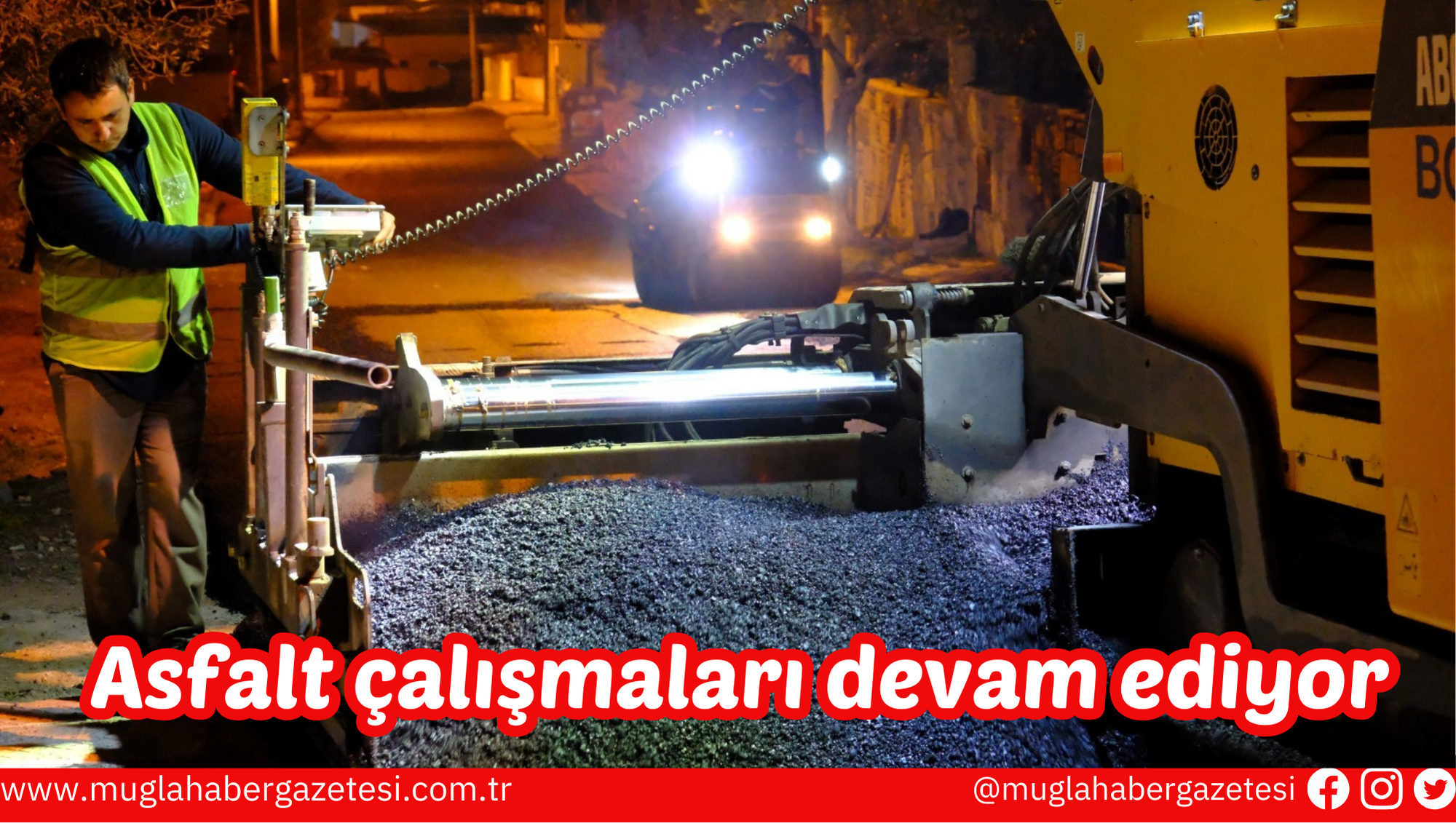 Asfalt çalışmaları devam ediyor