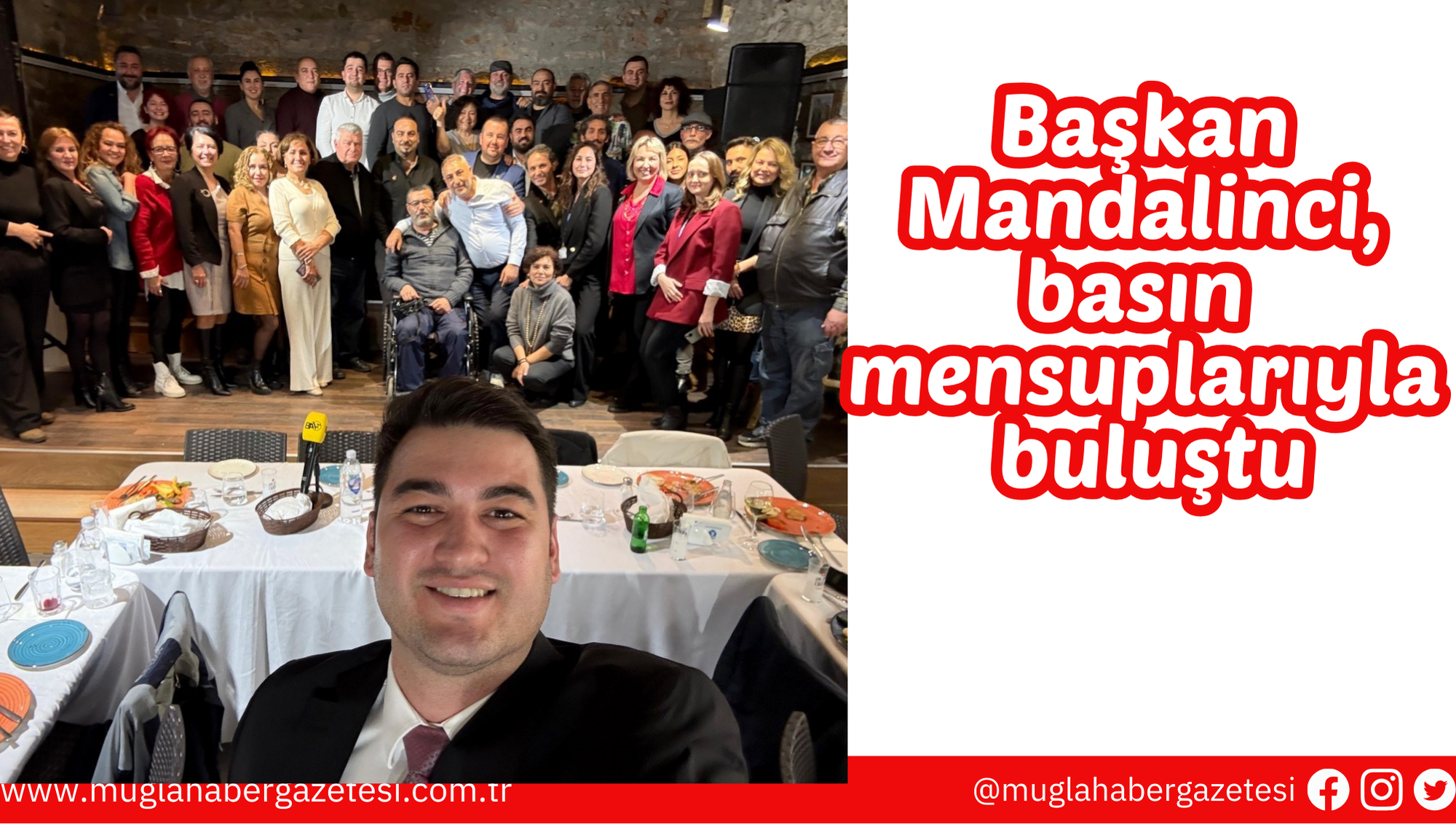 Başkan Mandalinci, basın mensuplarıyla buluştu