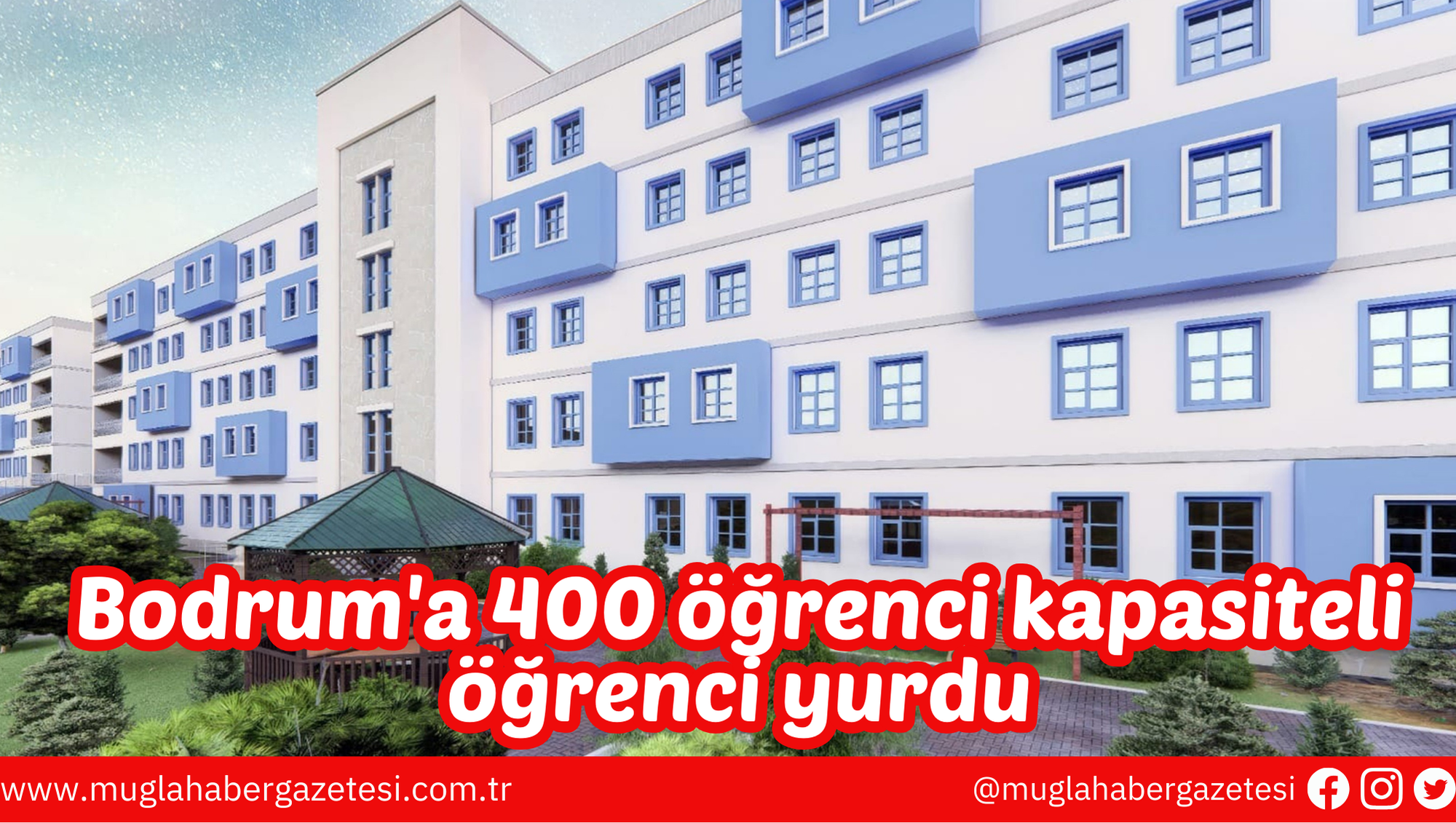 Bodrum'a 400 öğrenci kapasiteli öğrenci yurdu