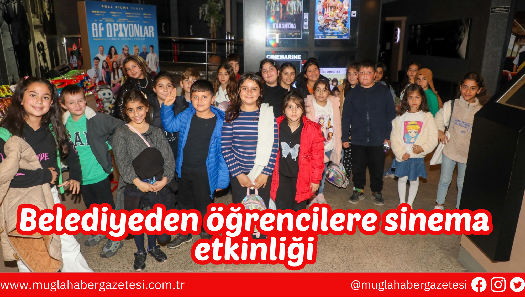 Belediyeden öğrencilere sinema etkinliği