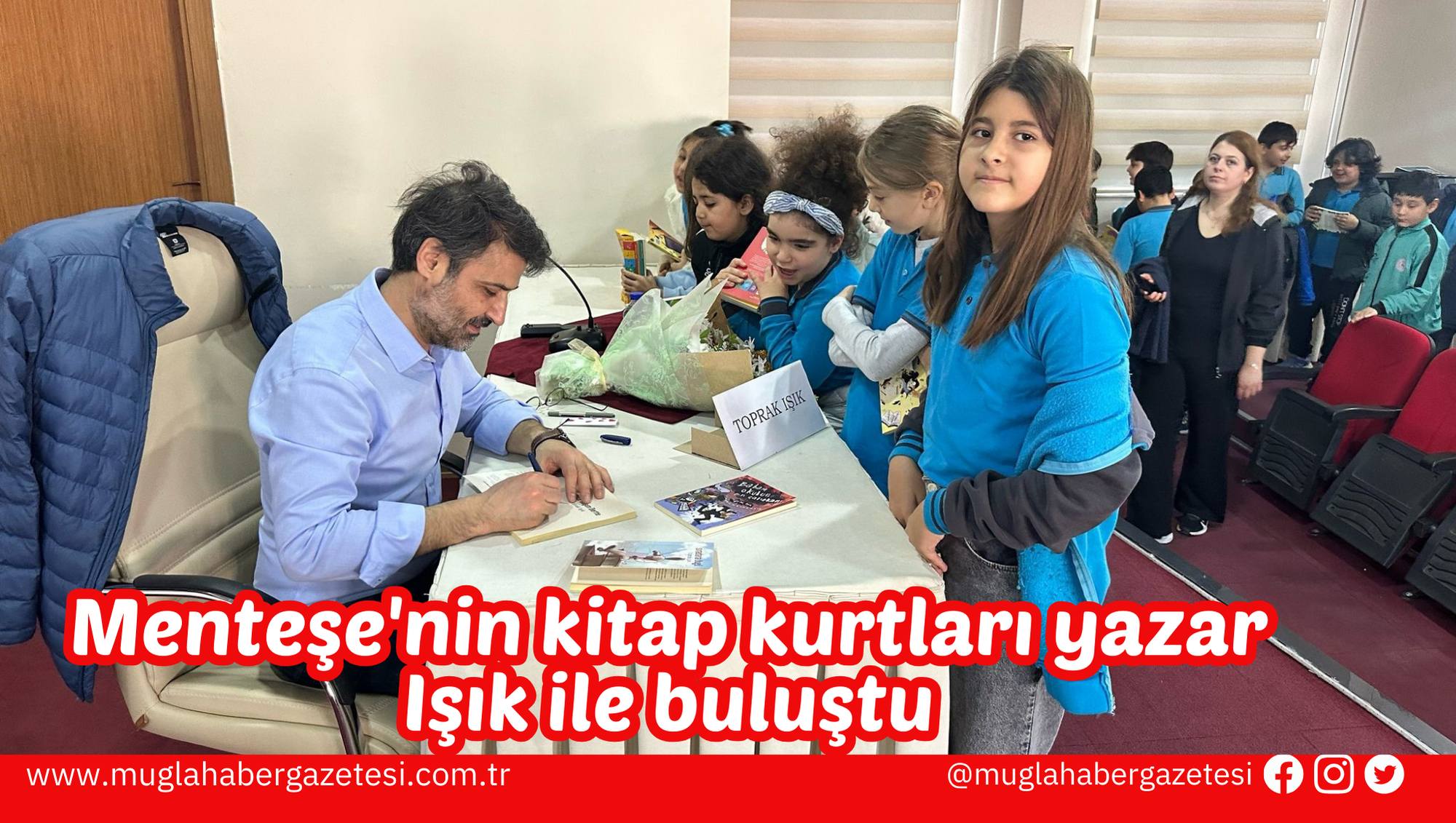 Menteşe'nin kitap kurtları yazar Işık ile buluştu