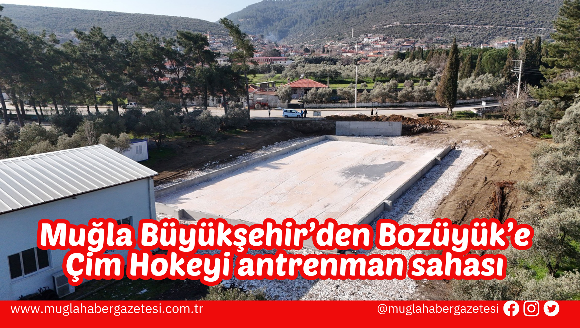 Muğla Büyükşehir’den Bozüyük’e Çim Hokeyi antrenman sahası