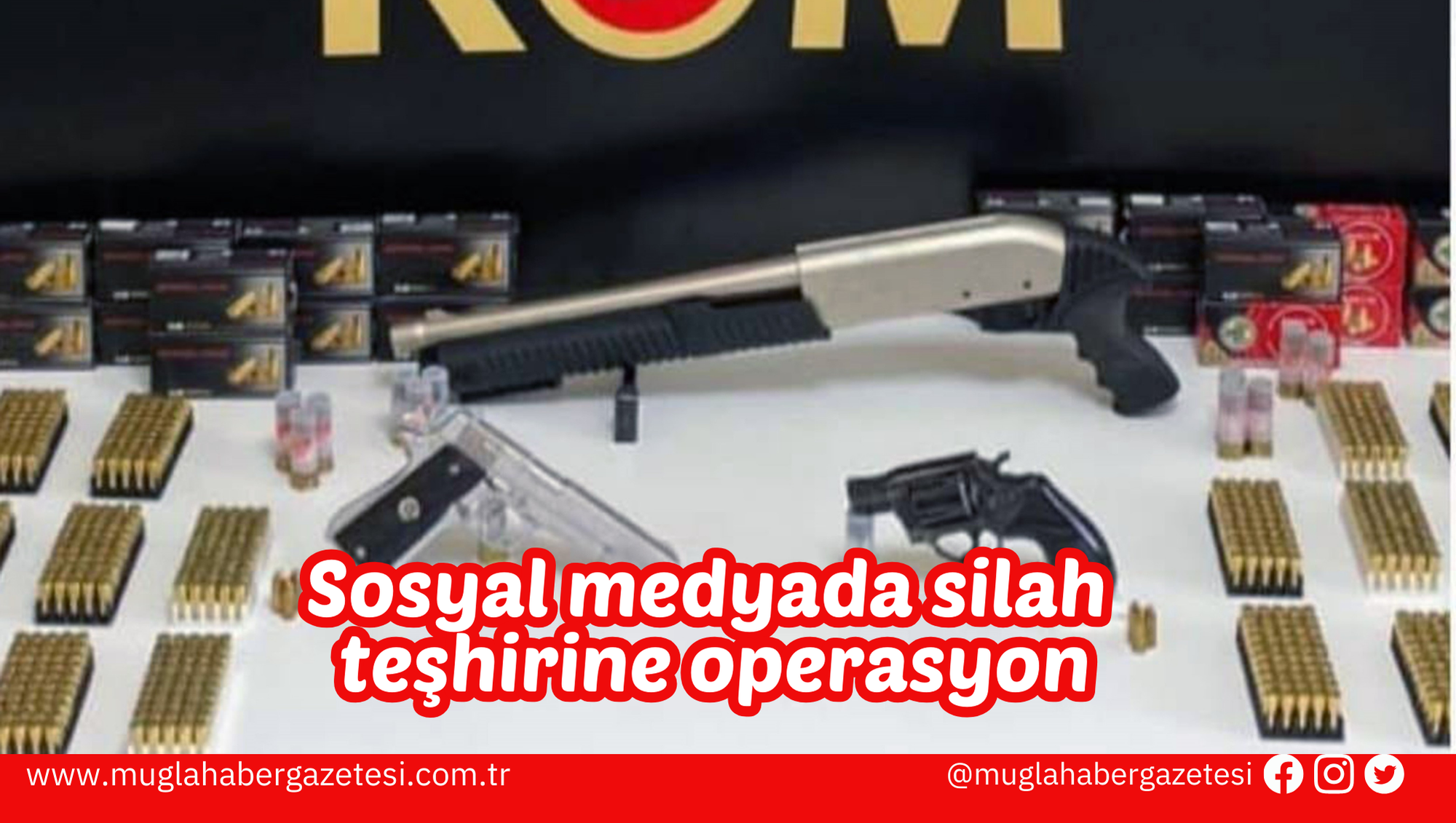 Sosyal medyada silah teşhirine operasyon