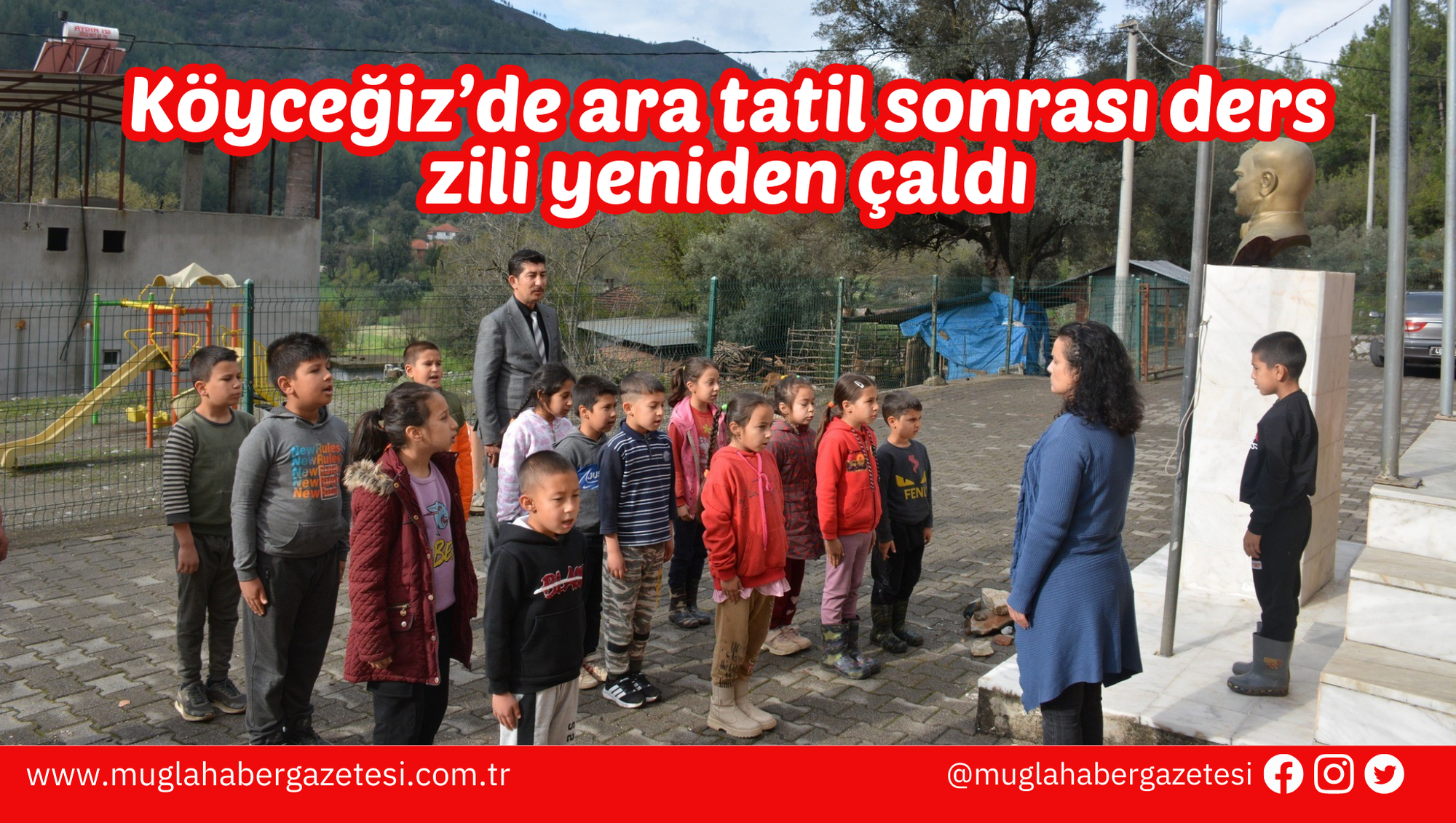 Köyceğiz’de ara tatil sonrası ders zili yeniden çaldı