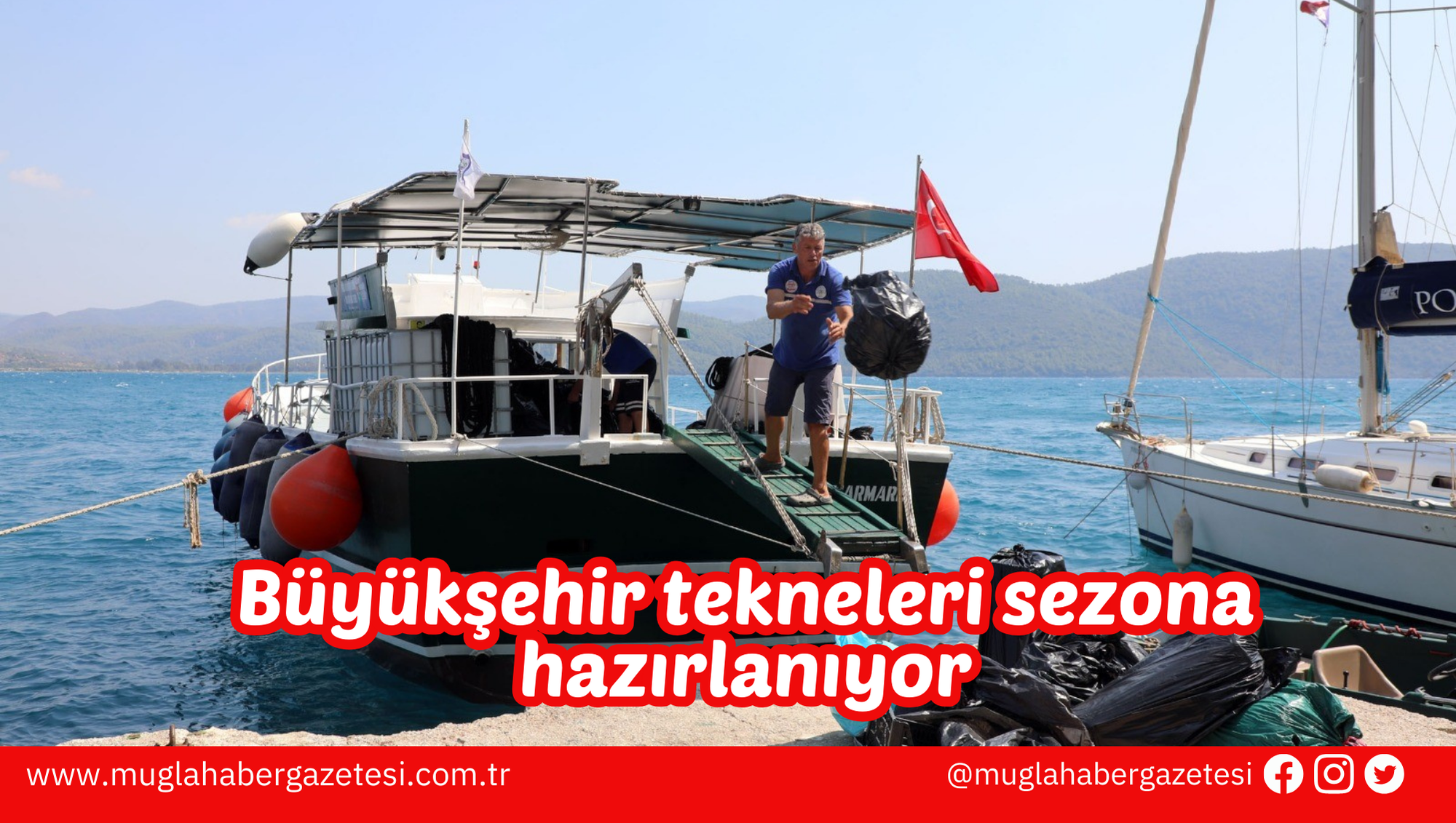 Büyükşehir tekneleri sezona hazırlanıyor