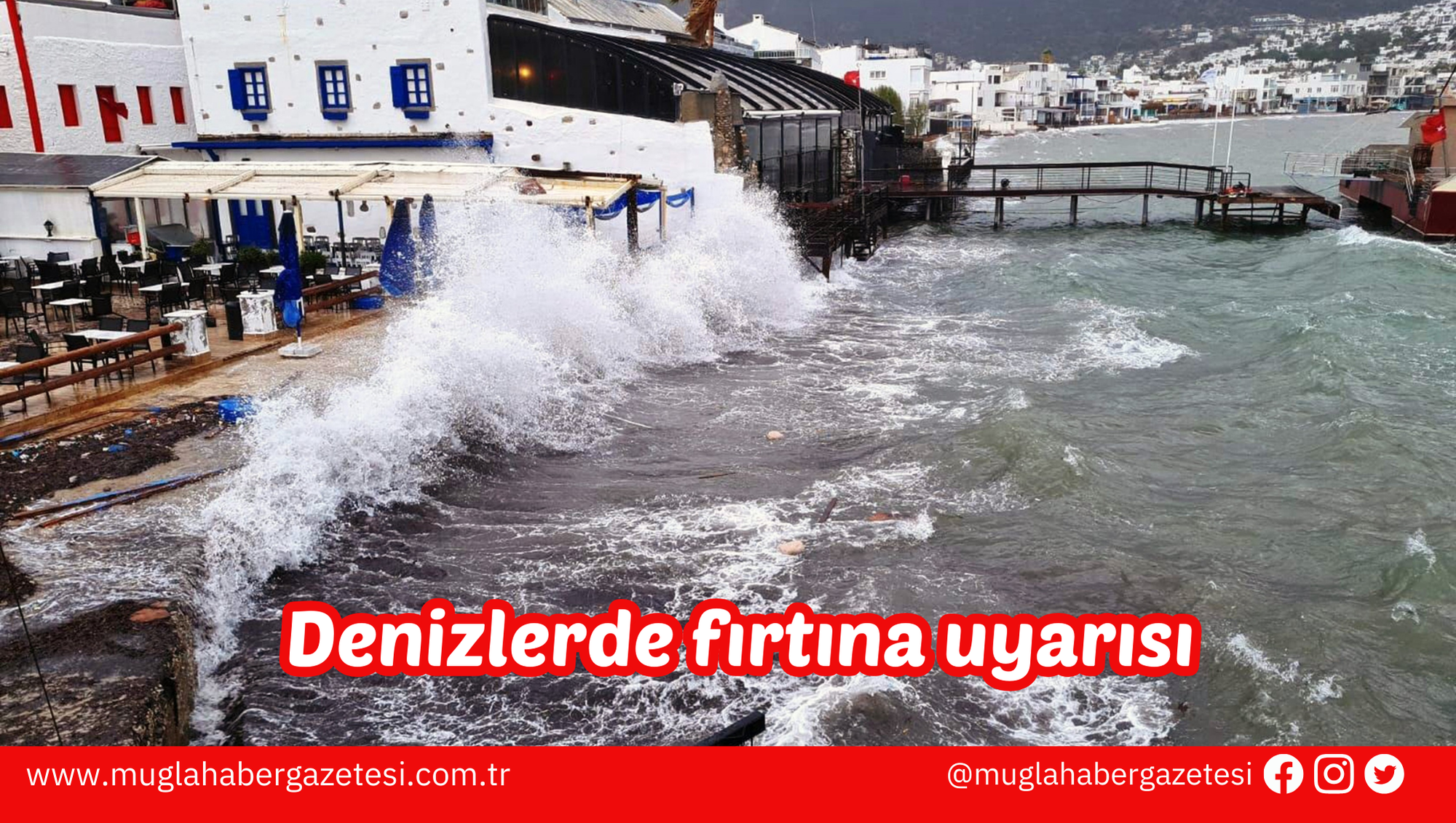 Denizlerde fırtına uyarısı