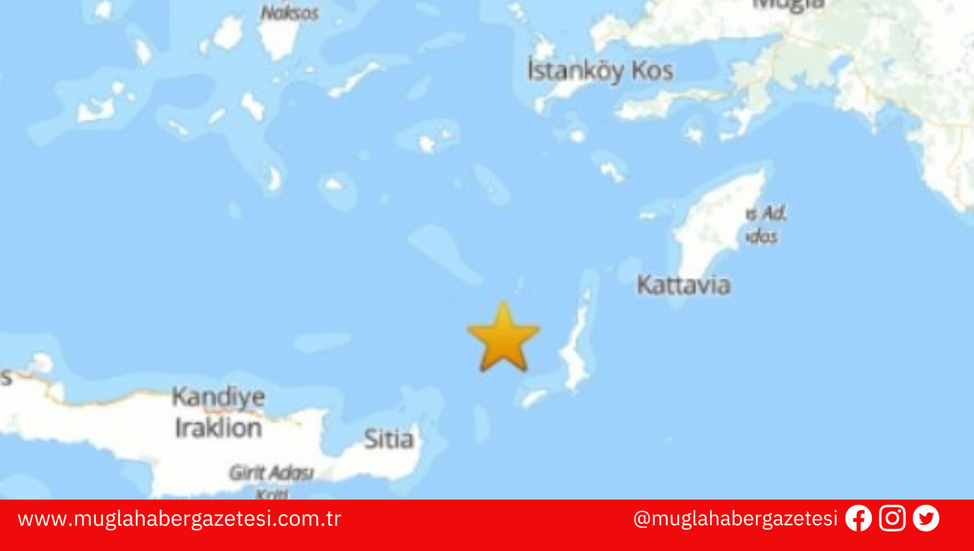 Ege Denizi’nde 4.4 şiddetinde deprem