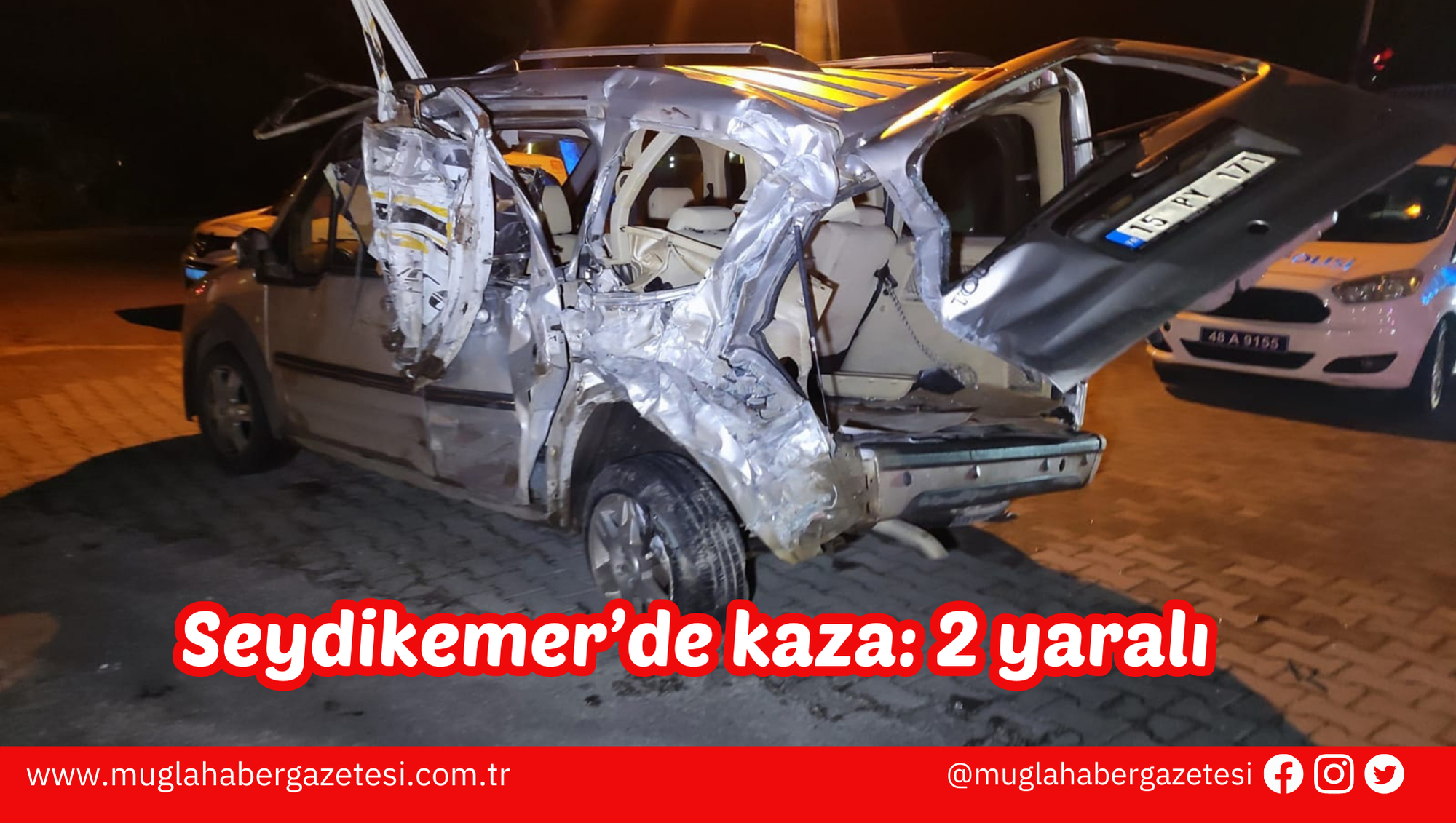 Seydikemer’de kaza: 2 yaralı
