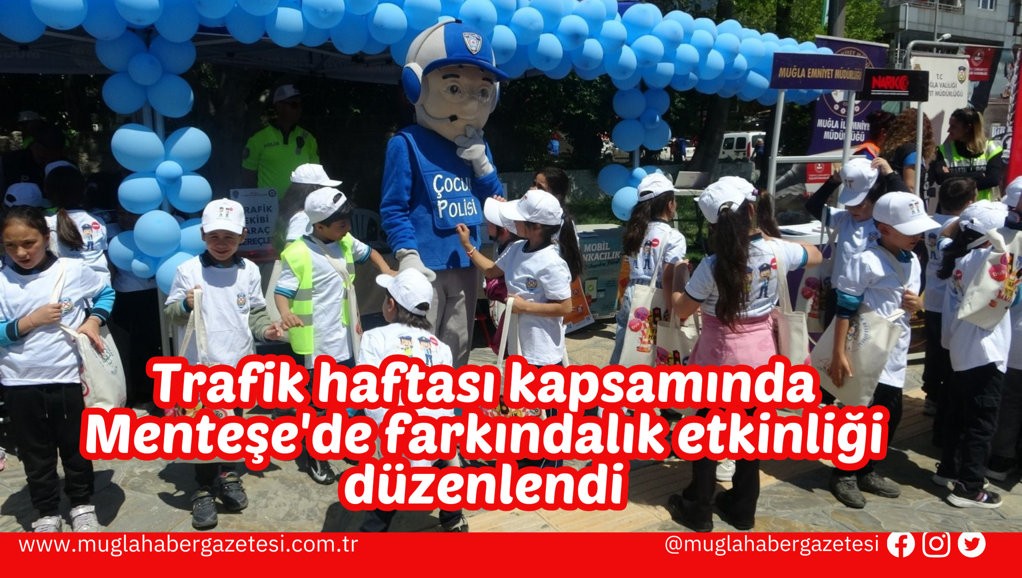 Trafik haftası kapsamında Menteşe'de farkındalık etkinliği düzenlendi