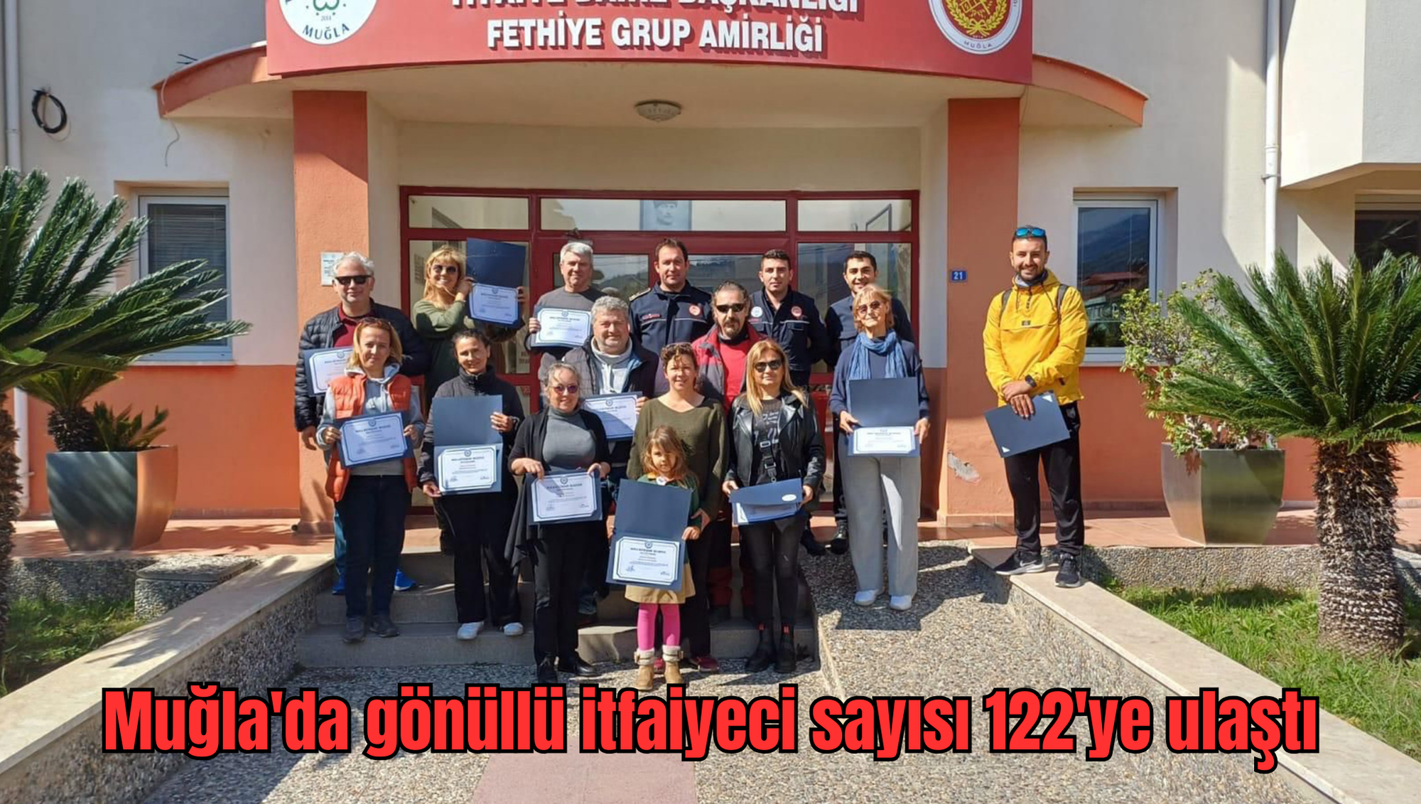 Muğla'da gönüllü itfaiyeci sayısı 122'ye ulaştı