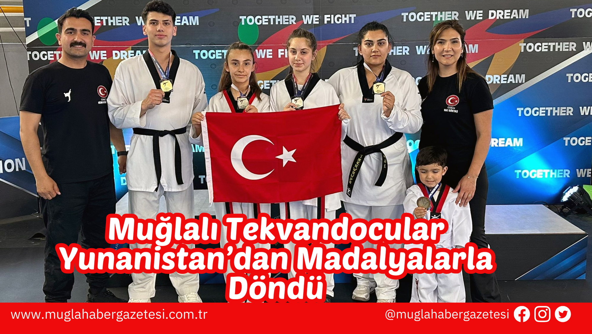 Muğlalı Tekvandocular Yunanistan’dan Madalyalarla Döndü