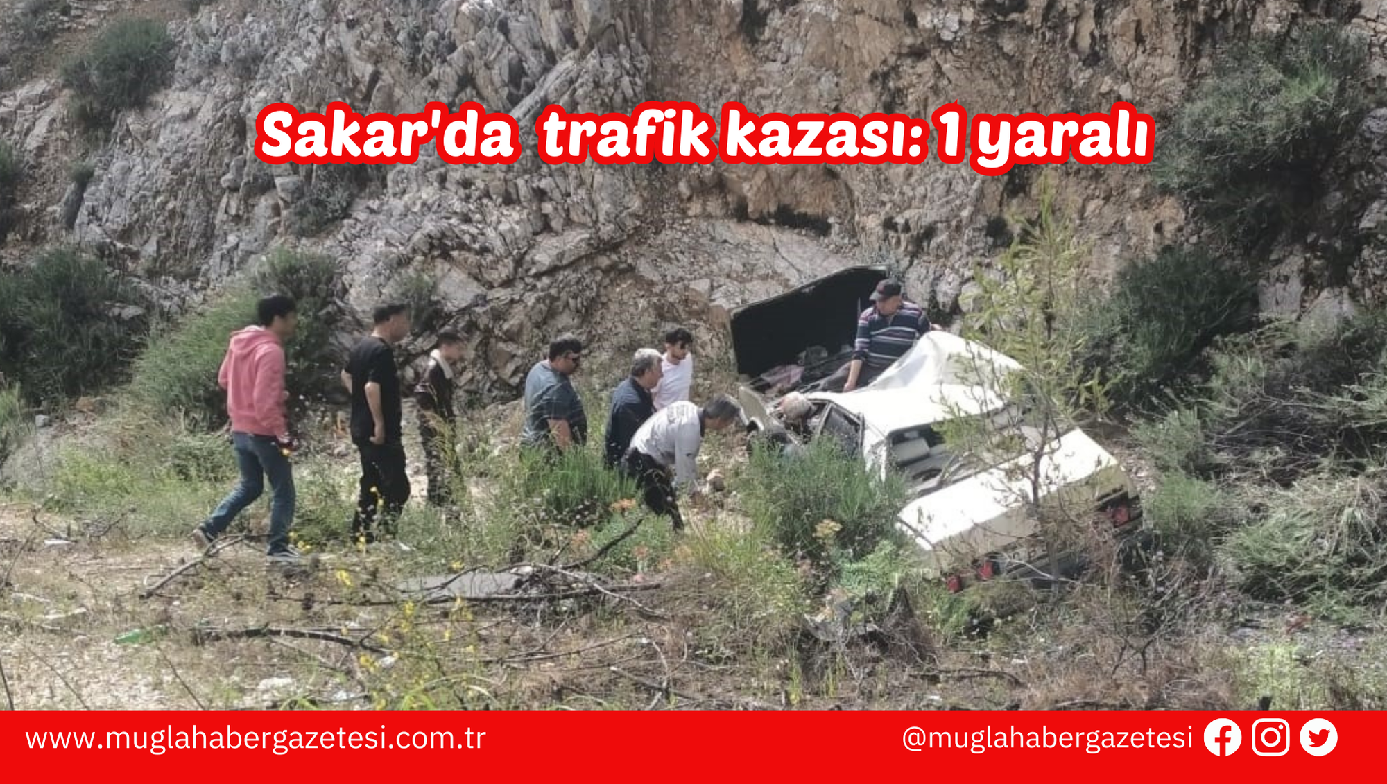 Sakar'da  trafik kazası: 1 yaralı