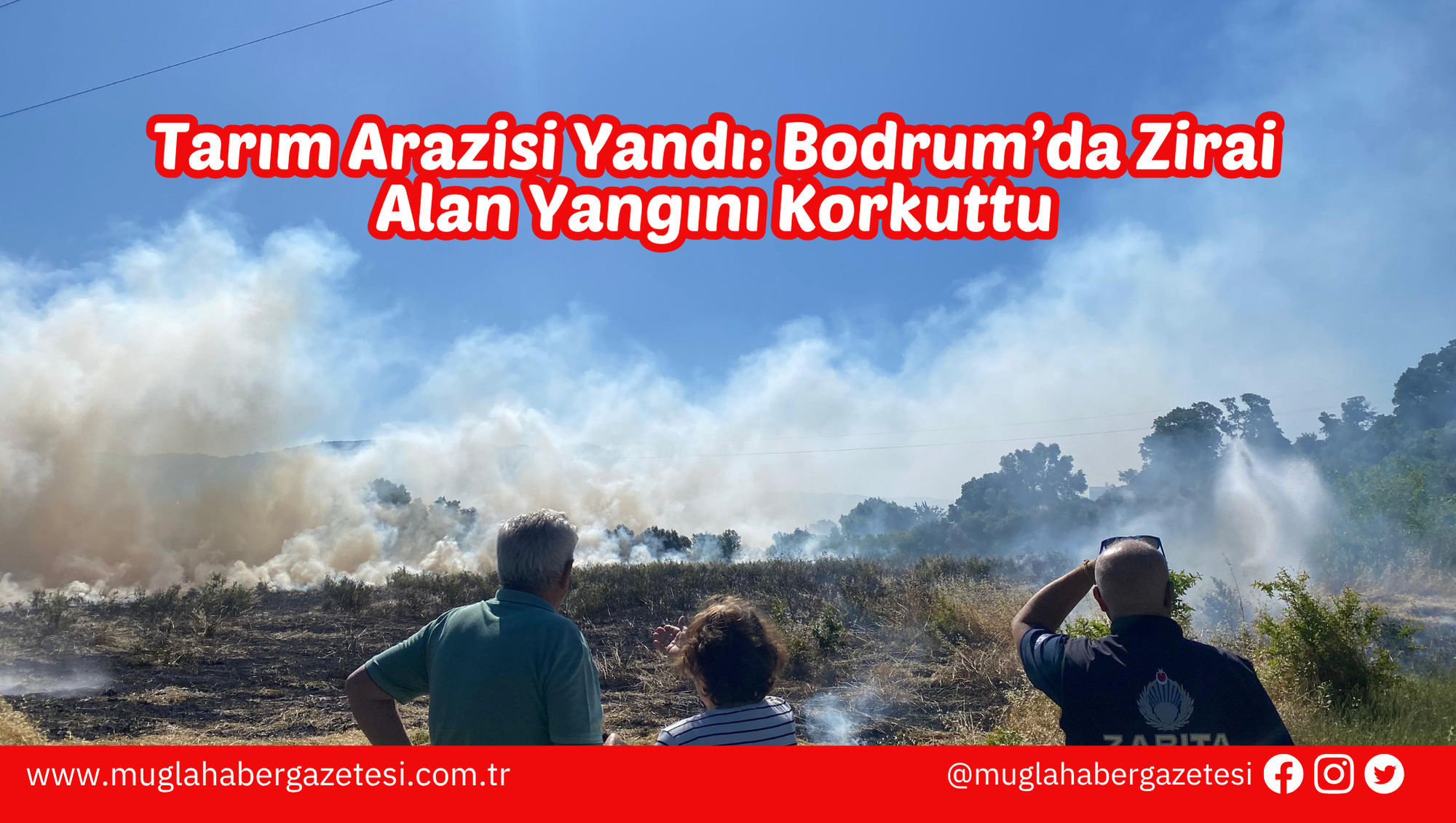Tarım Arazisi Yandı: Bodrum’da Zirai Alan Yangını Korkuttu