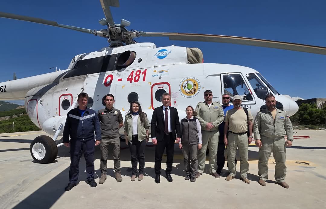 Muğla’da Yangın Sezonu Başladı: İlk Helikopter Yatağan’da Görevde