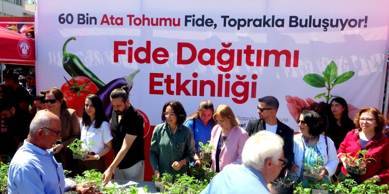 MENTEŞE BELEDİYESİ 60 BİN FİDE DAĞITTI
