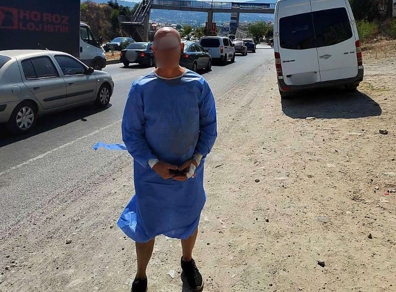 Muğla'da Ameliyat önlüğü ile hastaneden kaçtı,  Polis ekipleri alarma geçti