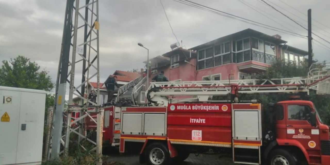 Köyceğiz’de ev yangını