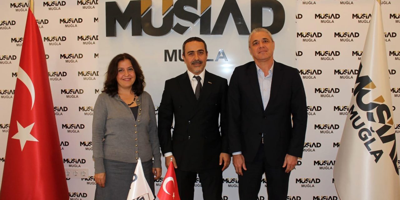 MSKÜ, İİBF Dekanı Görgülü’den MÜSİAD Muğla Şubesine iade ziyareti