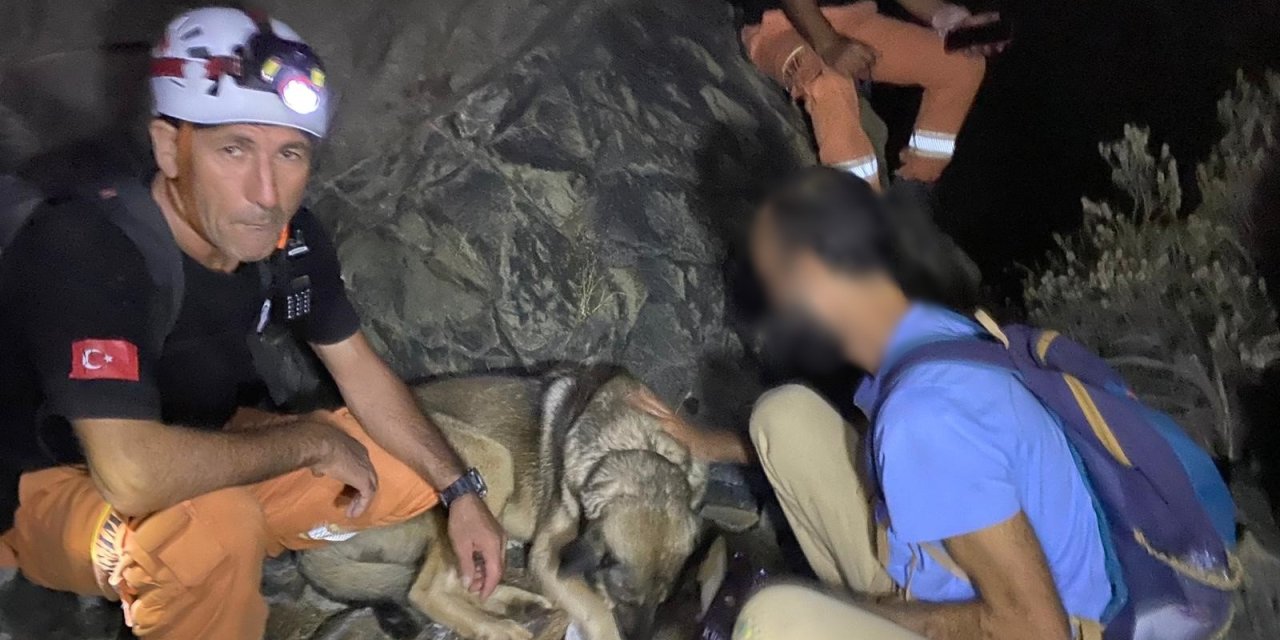 ORMALIK ALANDA MAHSUR KALAN VATANDAŞ 4 SAATLİK ÇALIŞMA SONUNDA KURTARILDI