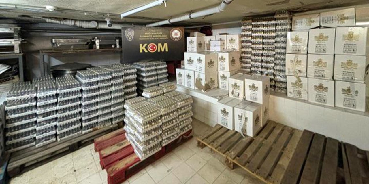 Muğla'da 28 bin 896 şişe gümrük kaçağı alkol ele geçirildi