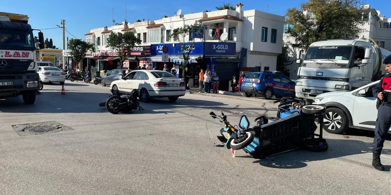 Bodrum'da trafik kazası kaza: 1 ölü, 1 yaralı