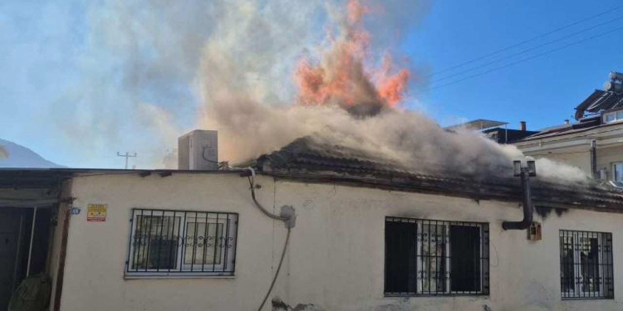 Fethiye'de ev yangını