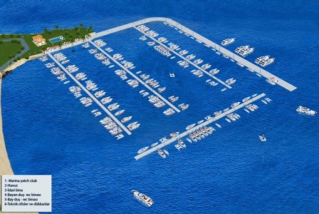 Güllük Marina hizmete açılıyor
