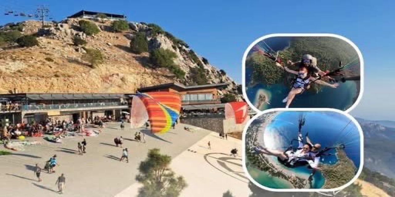Fethiye Semalarında İnsan Seli 7 Günde Binlerce Kişi Uçuş Yaptı