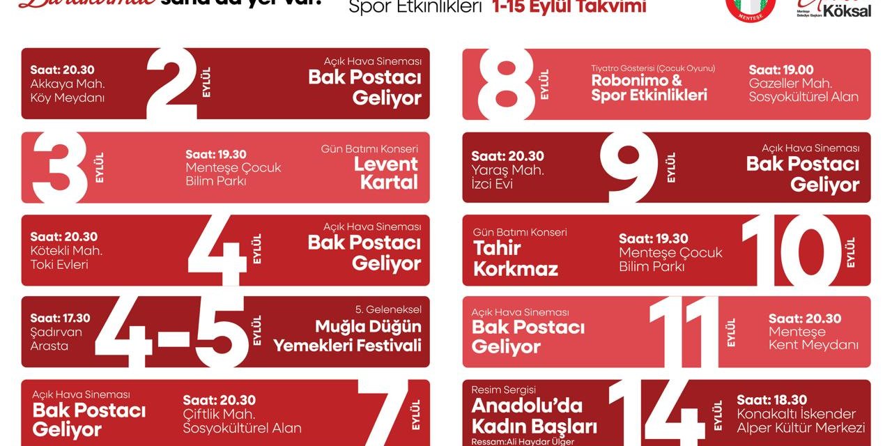 EYLÜL MENTEŞE’DE BİR BAŞKA GÜZEL!