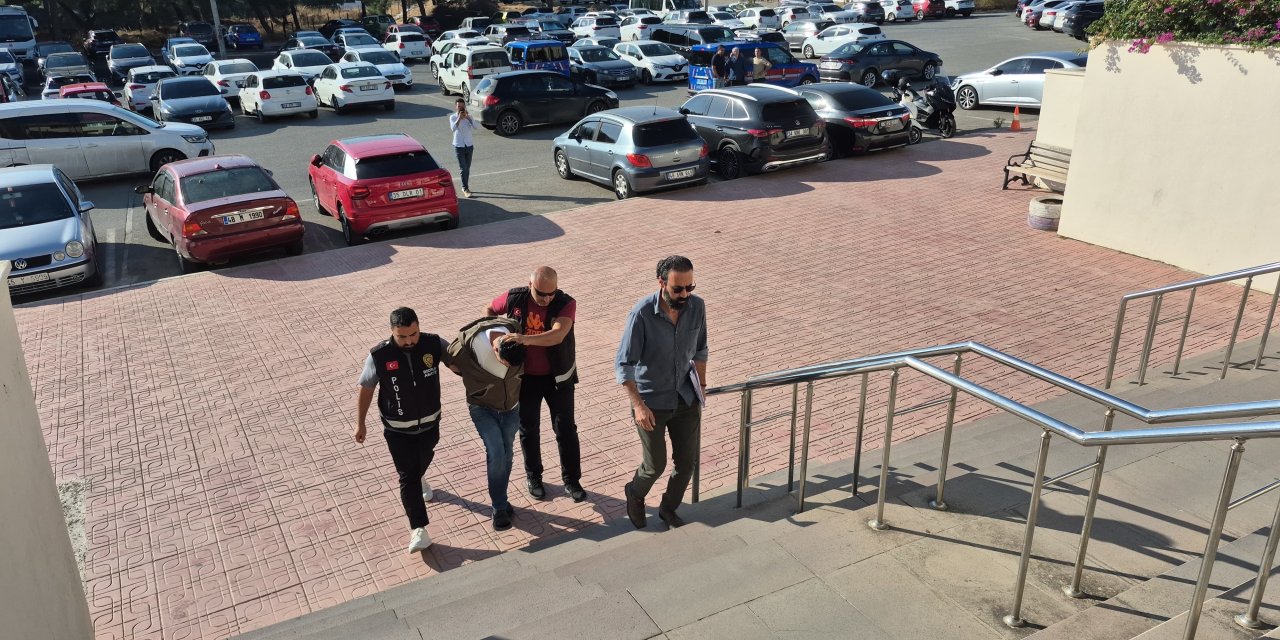 Bodrum'da cinayet şüphelisi adliyeye sevk edildi