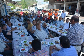 Sanayi esnafından Otgöz’e kahvaltılı teşekkür