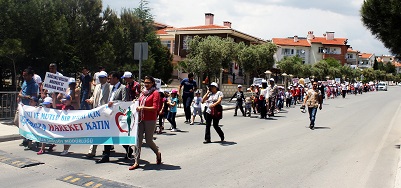 Obeziteye karşı yürüdüler
