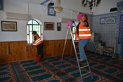 Fethiye’de camiler temizlendi