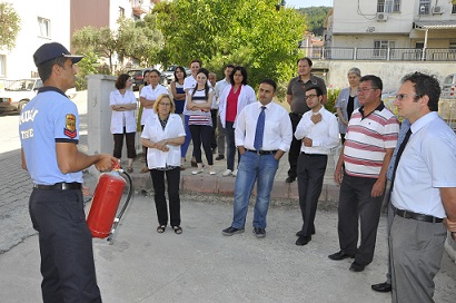 Sağlıkçılara Yangın Eğitimi