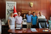 Olimpiyat finalisti öğrencilerden Ekinci’ye ziyaret