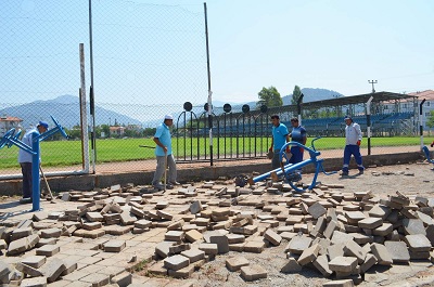Ortaca Stadı yenileniyor