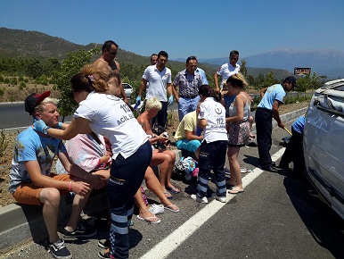 Kazalarda 14 kişi yaralandı