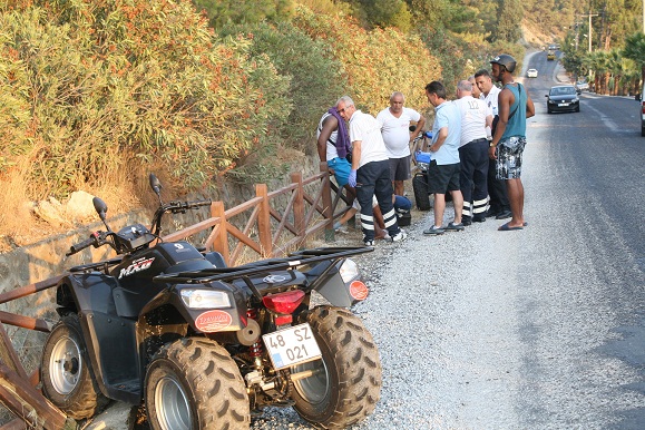 ATV turu hastanede bitti