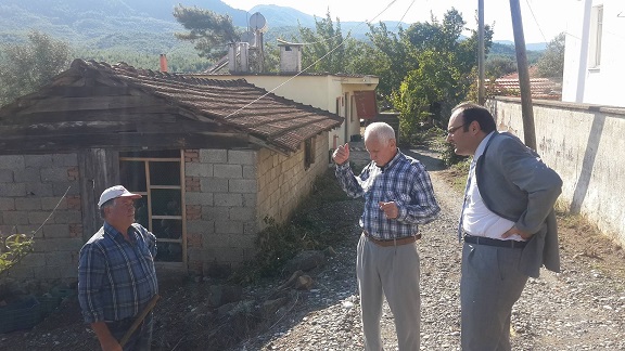 Köyceğiz’de, hasar tespit ediliyor