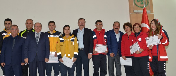 UMKE personeline Başarı Belgesi